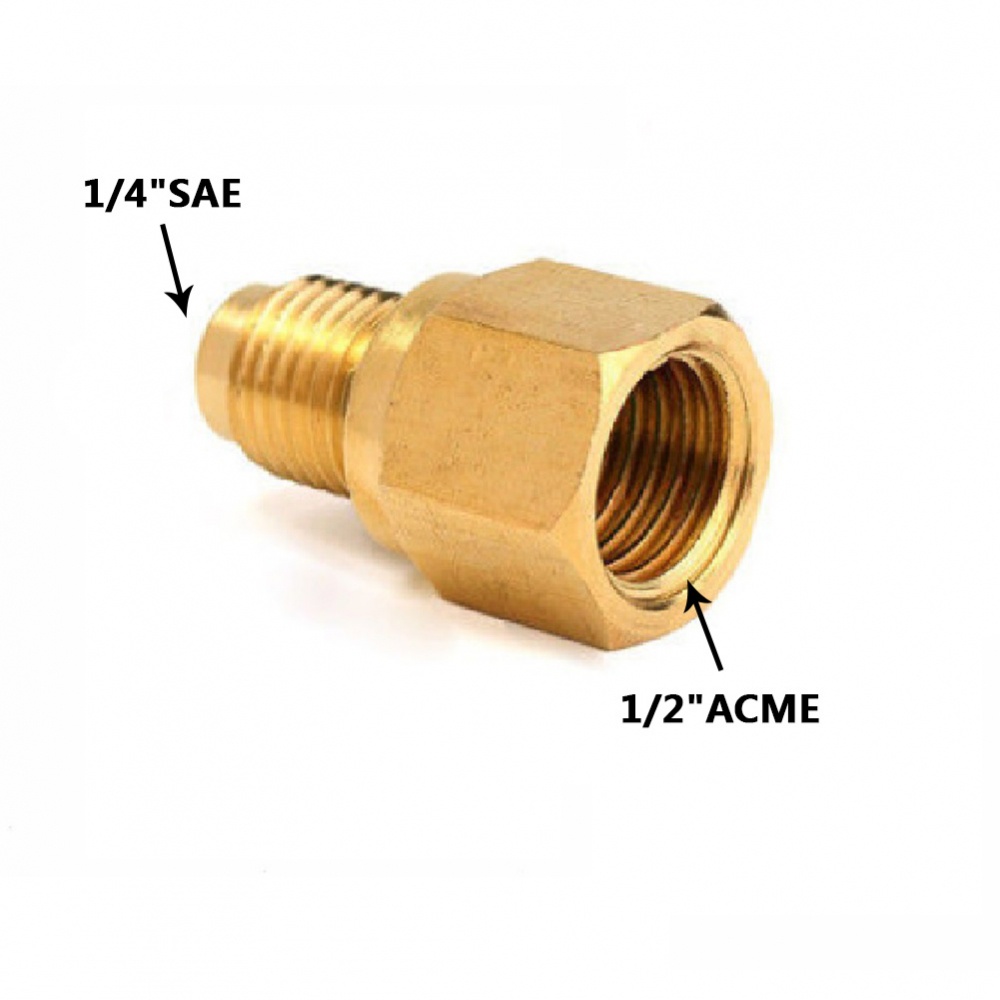 Đầu Chuyển Đổi R12 Sang R134a 1 / 2 ACME Female 1 / 4 SAE
