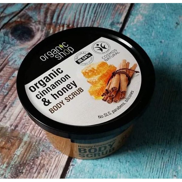Tẩy Tế Bào Chết Toàn Thân Organic Shop Organic Cinnamon & Honey Body Scrub  250ml anh2