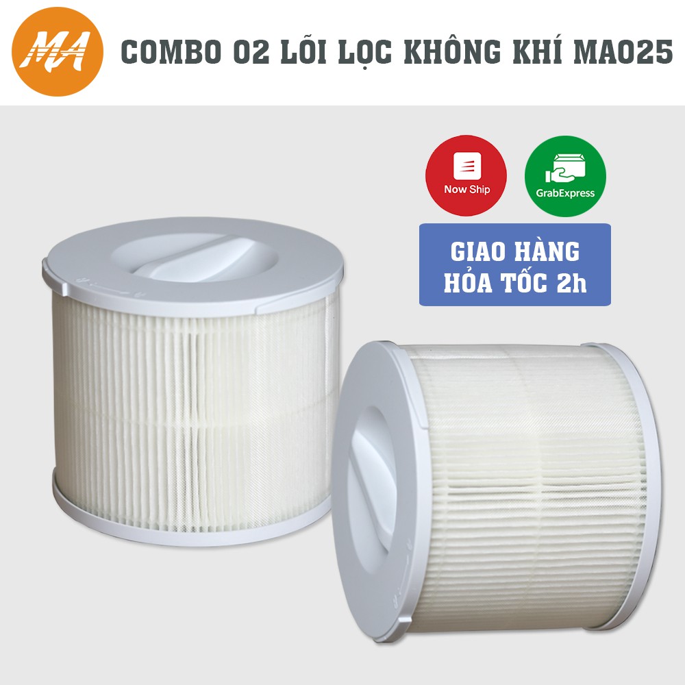 Ảnh Combo 02 lõi lọc không khí Hepa MA025, màng lọc thay thế MAXAIR chính hãng, lọc bụi mịn, lọc sạch lông chó mèo 1