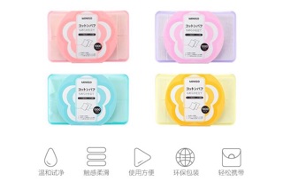 BÔNG TẨY TRANG MINISO HỘP 1000 MIẾNG