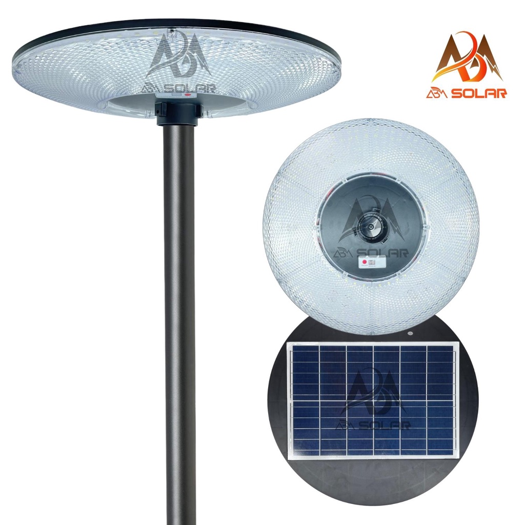 [1000W] Đèn UFO Năng Lượng Mặt Trời Sân Vườn 1000W, Chống Nước IP68 Sáng 360 Độ,Cảm Biến Chuyển Động