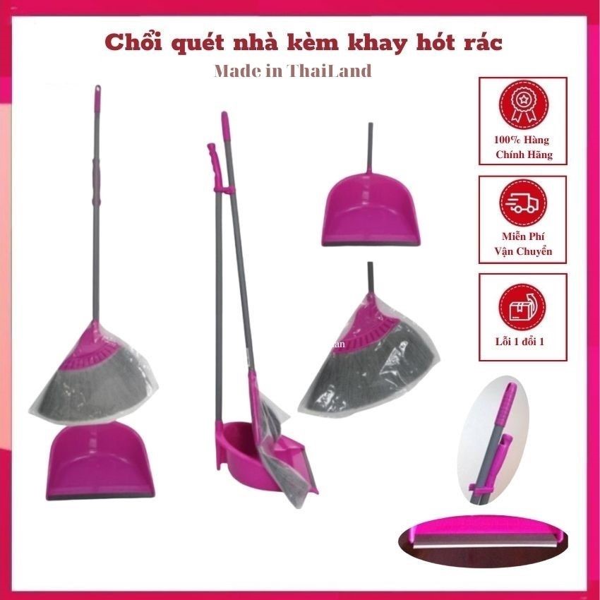 Bộ chổi quét nhà kèm hót rác, chổi cước nhựa , chổi nhựa quét sàn ướt ...