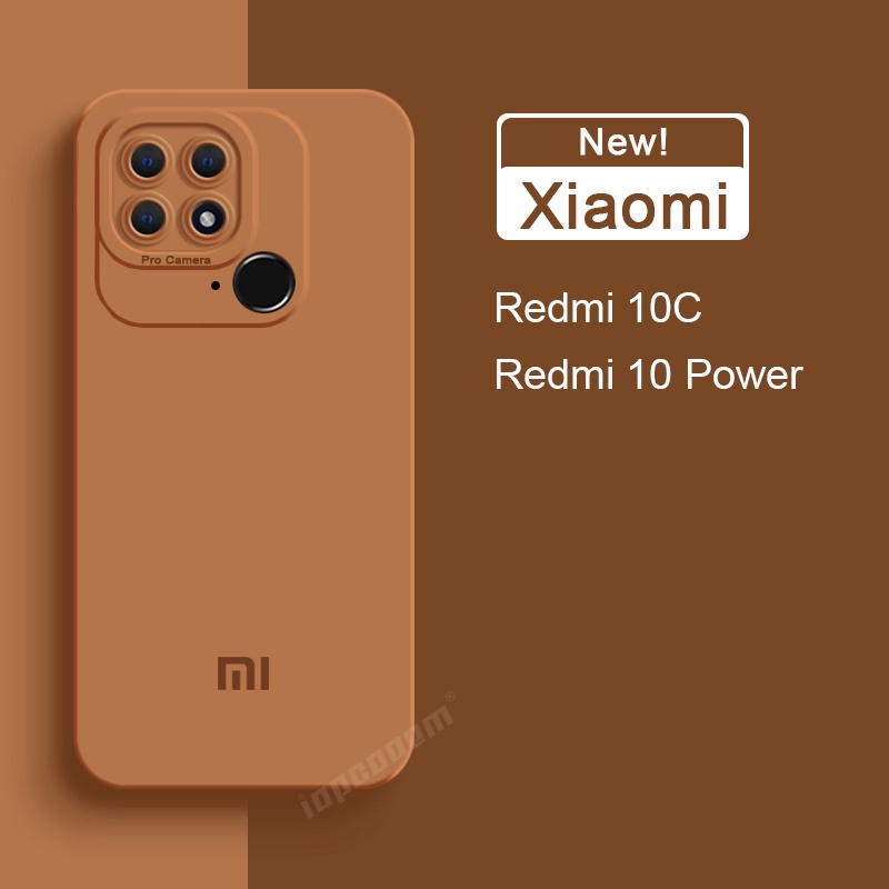 Ôp Điện Thoại Silicon Dẻo Kèm Khung Bảo Vệ camera Cho xiaomi redmi 11a 12c 10c 10 power 2022 11 prime 5 plus a1 plus Ốp