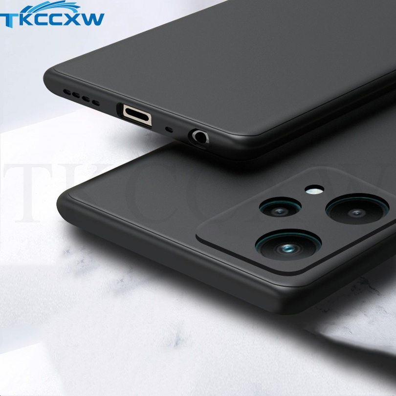 Ốp Điện Thoại Silicon Mềm Nhám Màu Đen Siêu Mỏng Cho Realme 8i 9i Q3S Q3t C35 9 Pro+ GT2 GT Neo 3 2 2T V25 Narzo 50