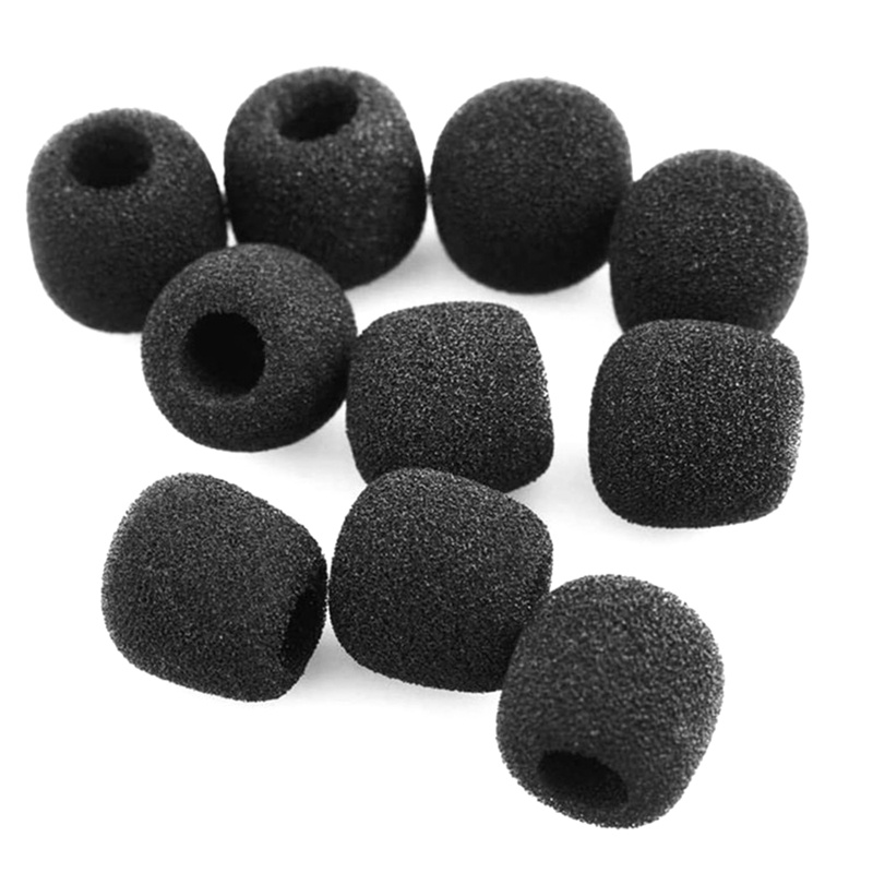 RR 10 Chiếc Tai Nghe Thay Thế Bao Da Ngỗng Bọt Xốp Micro Kính Chắn Gió Bảo Vệ