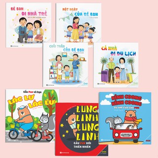Sách Truyện Tranh Ehon Âm Thanh Và Kỹ Năng - Bé Bon Và Gấu Pun (Bộ 7 Cuốn)