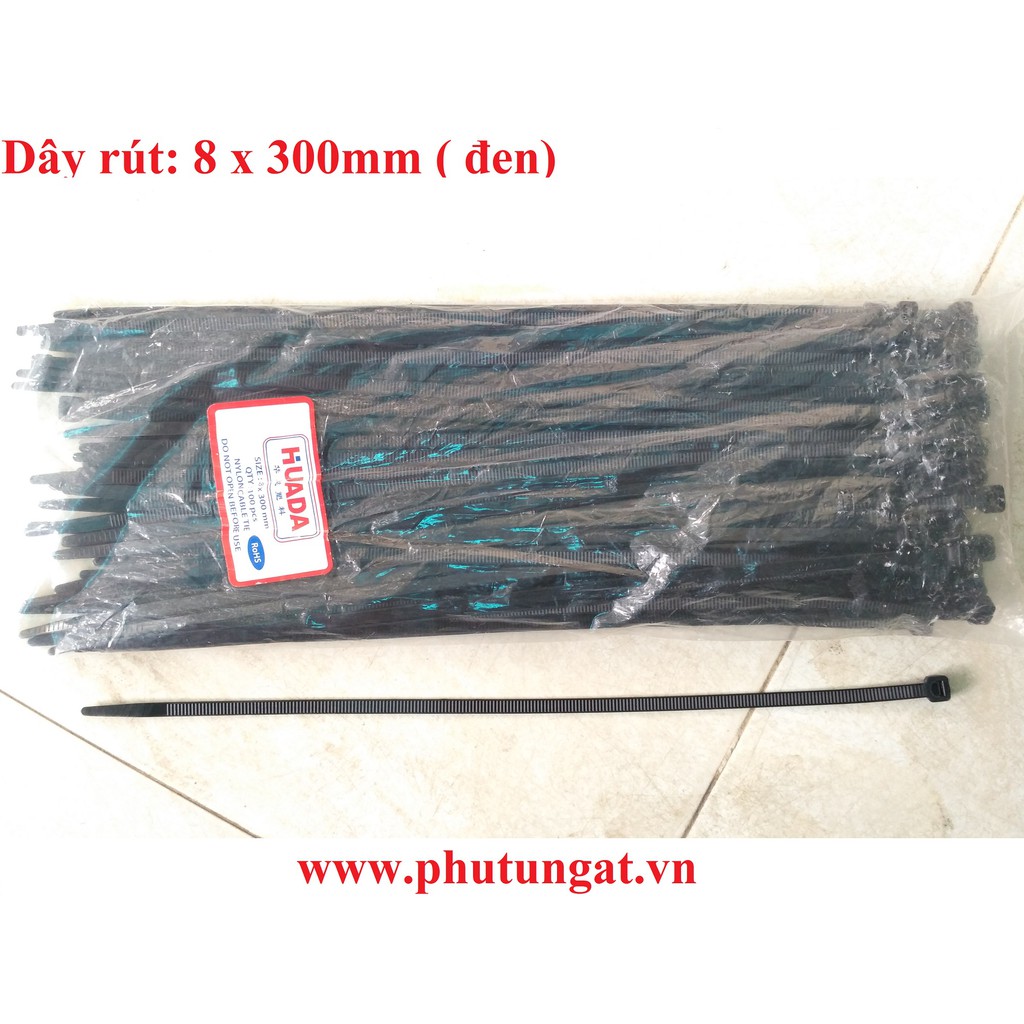 Dây rút nhựa đen 8 x 300mm | Shopee Việt Nam