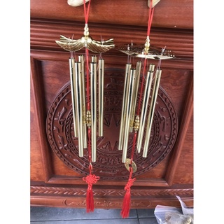 Chuông gió phong thủy 6 ống bằng đồng thật các cỡ