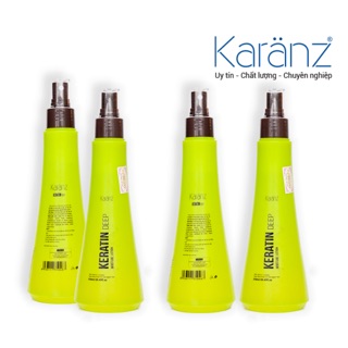 Sữa Xịt dưỡng tóc KERATIN MOISTURE LOTION KARANZ collagen giữ ẩm phục hồi khô xơ rối hư tổn 230ml