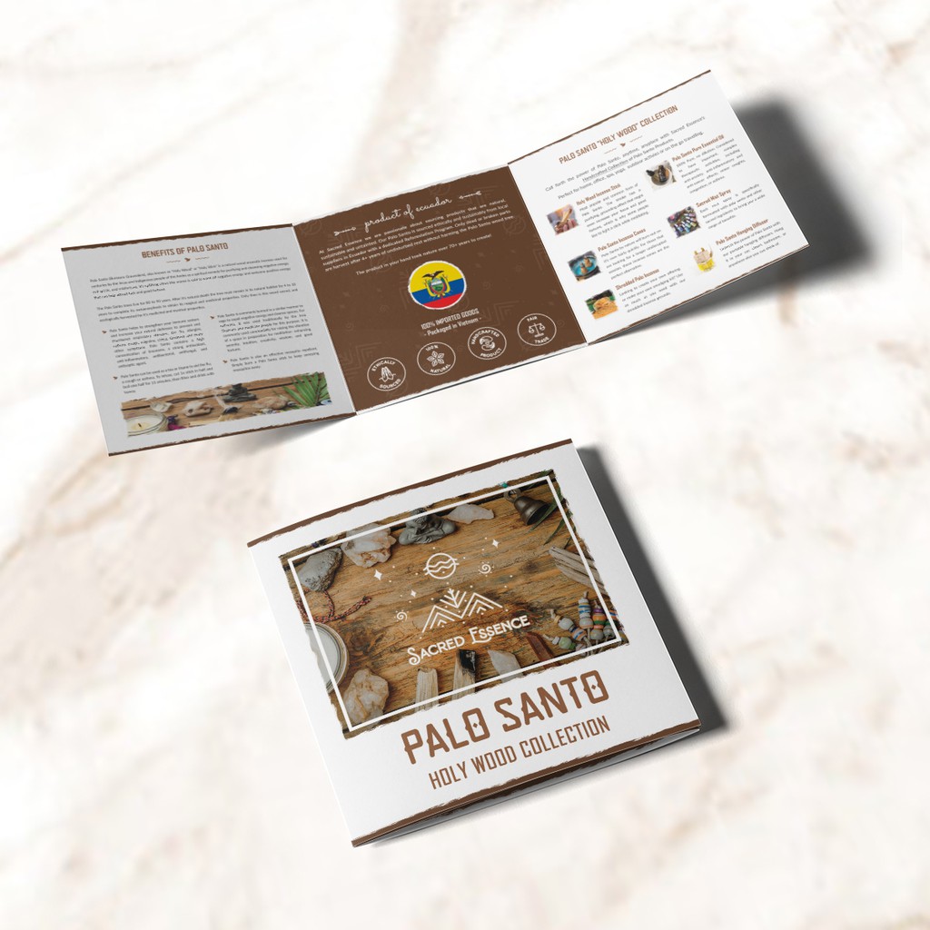 Set Quà Palo Santo Ecuador 5 Thanh | Xông Nhà Thanh Lọc | Quà Tặng Độc Lạ Cho Nữ | Sacred Essence