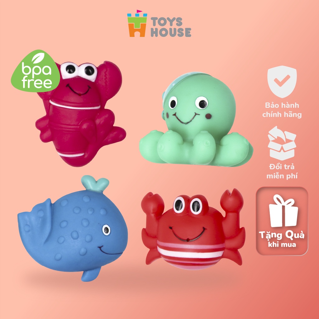 Ảnh Đồ chơi nhà tắm cho bé-set 2 món (random) sinh vật biển vô cùng dễ thương Toyshouse, hàng chính hãng 1