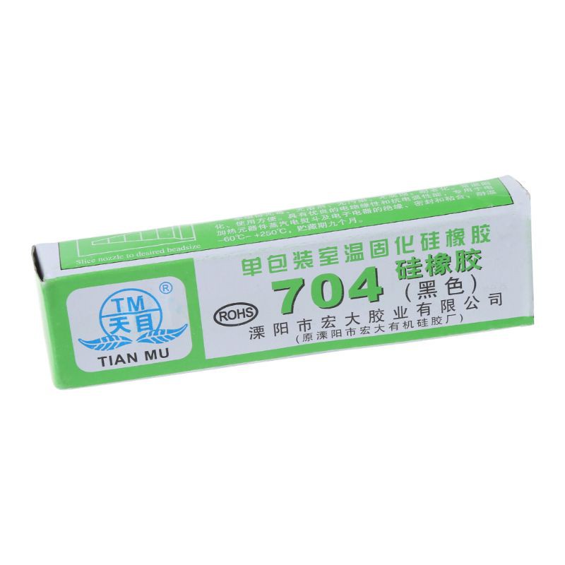Keo silicon cao su công nghiệp 704 RTV màu đen 45g