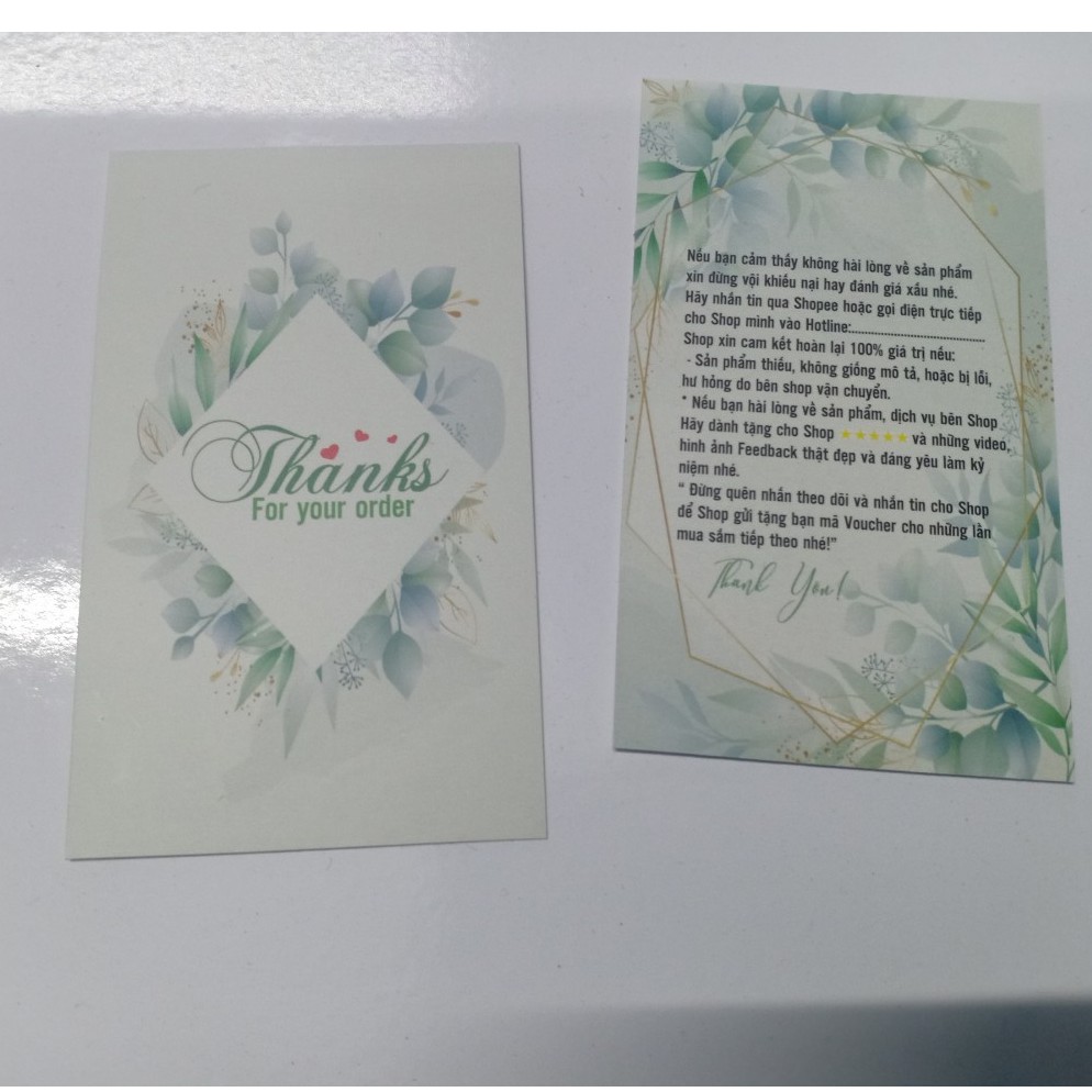 <SALE 30 CÁI> THIỆP CÁM ƠN -Thank You Card- THẺ CẢM ƠN- TAG CÁM ƠN