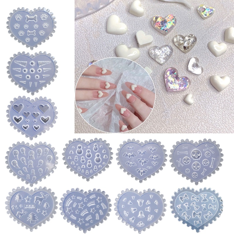 Khuôn silicone Tạo Hình Móng Tay 3d diy