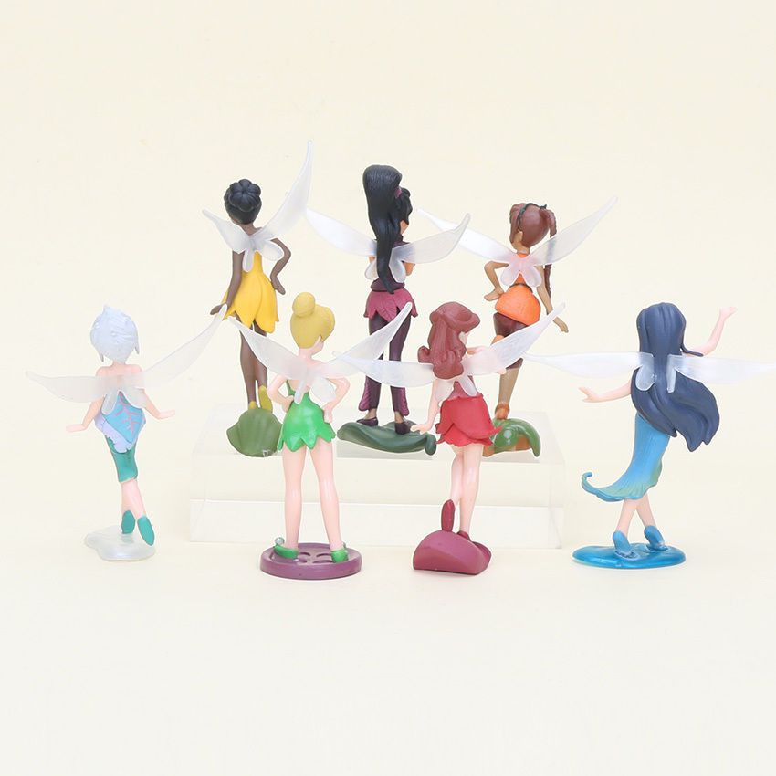 ★ Cổ Phiếu Sẵn Sàng ★ Set 7 Mô Hình Nhân Vật Tinkerbel TinkerBell 10cm Chân Đứng Dễ Thương Cho Bé