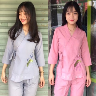 Sen Nơ Nữ # Quần Áo Nữ Đi Chùa