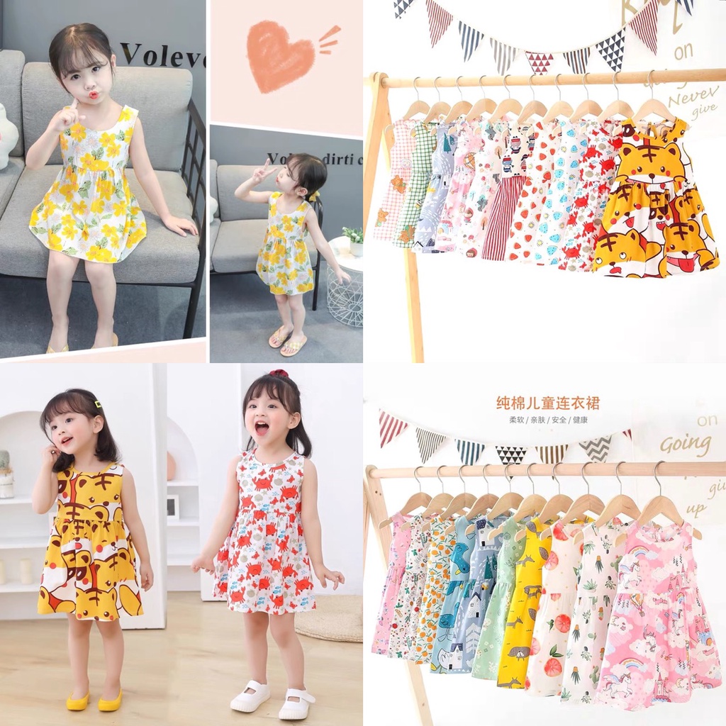 Váy bé gái, vải lanh(Tole) loại 1 size cho bé 5- 20 kg...