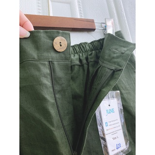JUNE LINEN Q08 - Quần Baggy LINEN TƯNG PREMIUM lưng thun sau. Nhiều màu. BIGSIZE