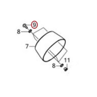 Ốc đít pô PCX 125 150 2018 2019 2020 2021 vario 160