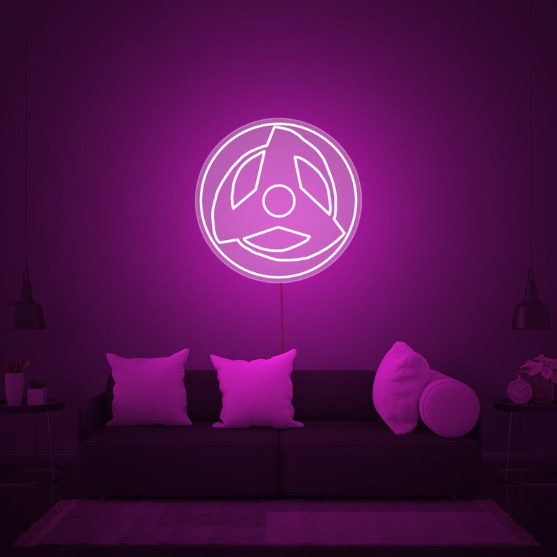 Đèn Led neon saringan - Đèn Led Neon Trang Trí Phòng Naruto [Kích thước 32,5 x 32,5 cm]