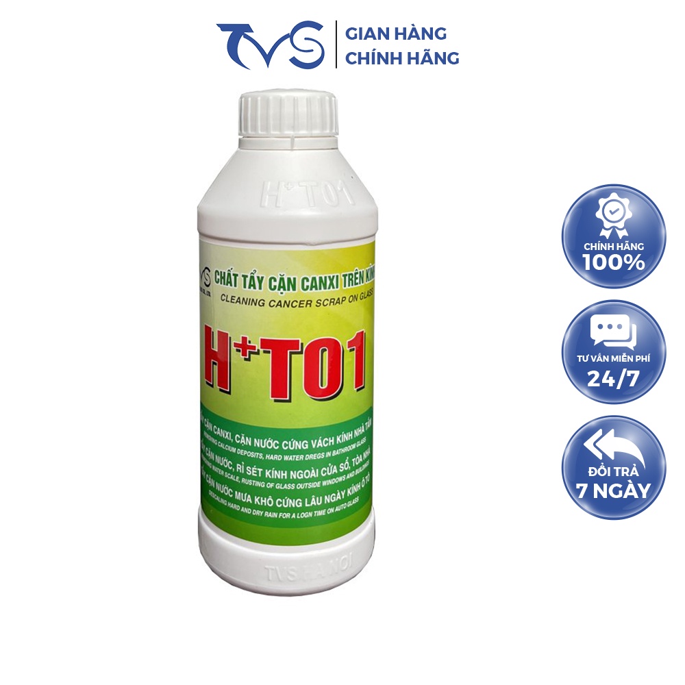 Ảnh Tẩy Cặn Canxi Trên Kính TVS Tẩy Cặn Nước Cứng, Kính Nhà Tắm, Kính Tòa Nhà 500ml 1