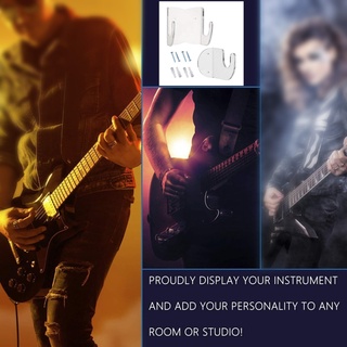 Zuo Treo Tường Đàn Guitar Móc Treo Acrylic Điện Bass Đứng Giá Chữ Ký Đàn Guitar Hiển Thị Giá Nhạc Cụ Sa