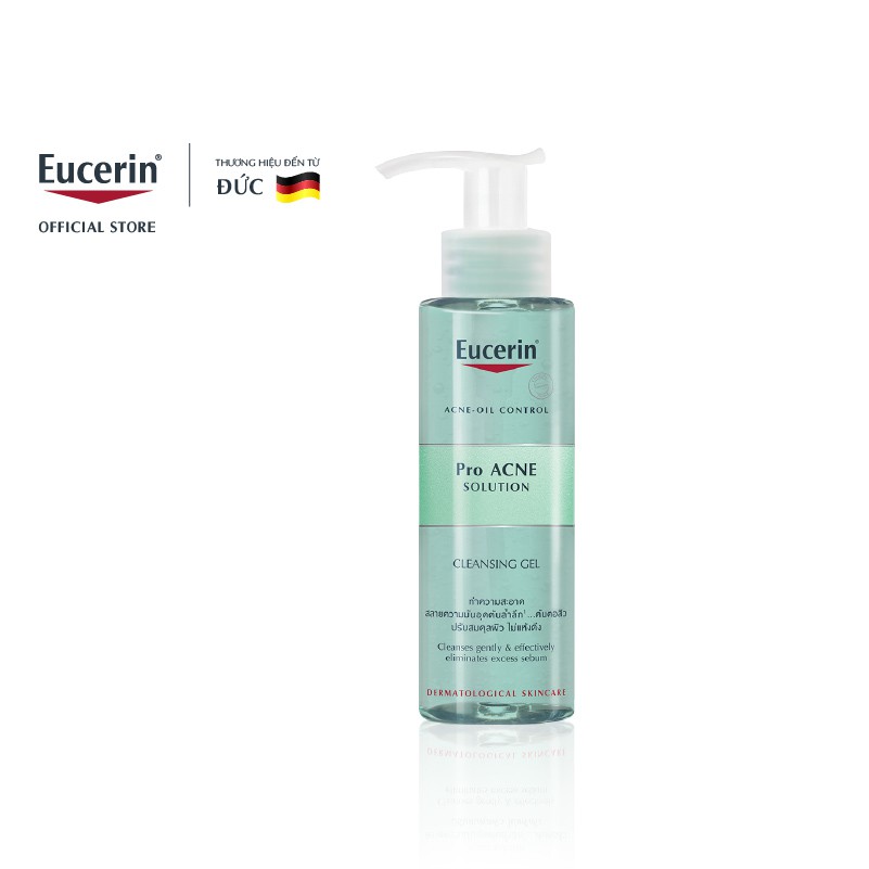 Gel rửa mặt giảm mụn Eucerin Pro Acne Cleansing Gel 200ml