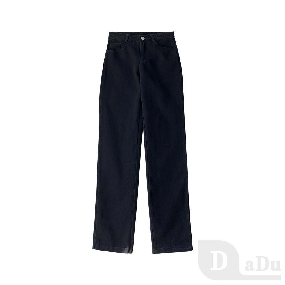 Ảnh PALAZZO Quần Jeans Nữ Dài Lưng Cao Ống Rộng Thời Trang Hàn 4