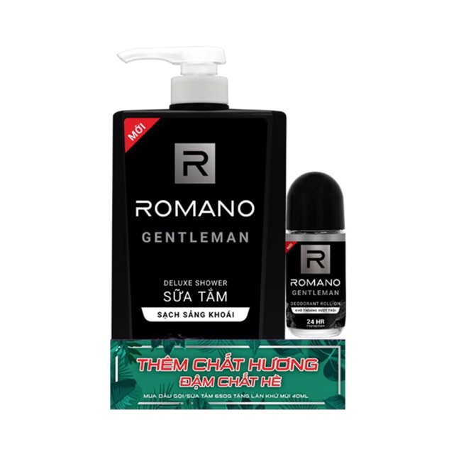 Sữa tắm Romano Gentlement 650g tặng lăn 40ml | Shopee Việt Nam