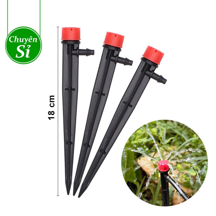 combo 10 Béc tưới nhỏ giọt 8 tia que cắm liền loại tốt