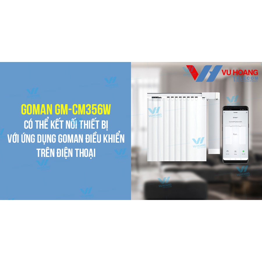 Bộ Mô tơ rèm cửa thông minh Wifi GOMAN GM - CM356W | Shopee Việt Nam
