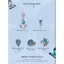 Hạt charm BAMOER phối hình bướm bằng bạc 925 dùng làm vòng tay/ vòng cổ DIY