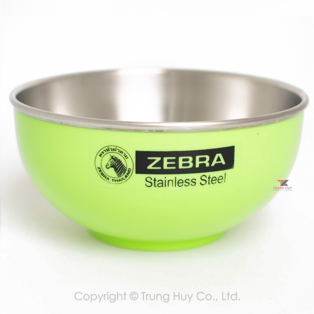 (Chính hãng)Chén,Bát Inox 304 Zebra 2 lớp vỏ nhựa 11cm-124002- Thái lan ...