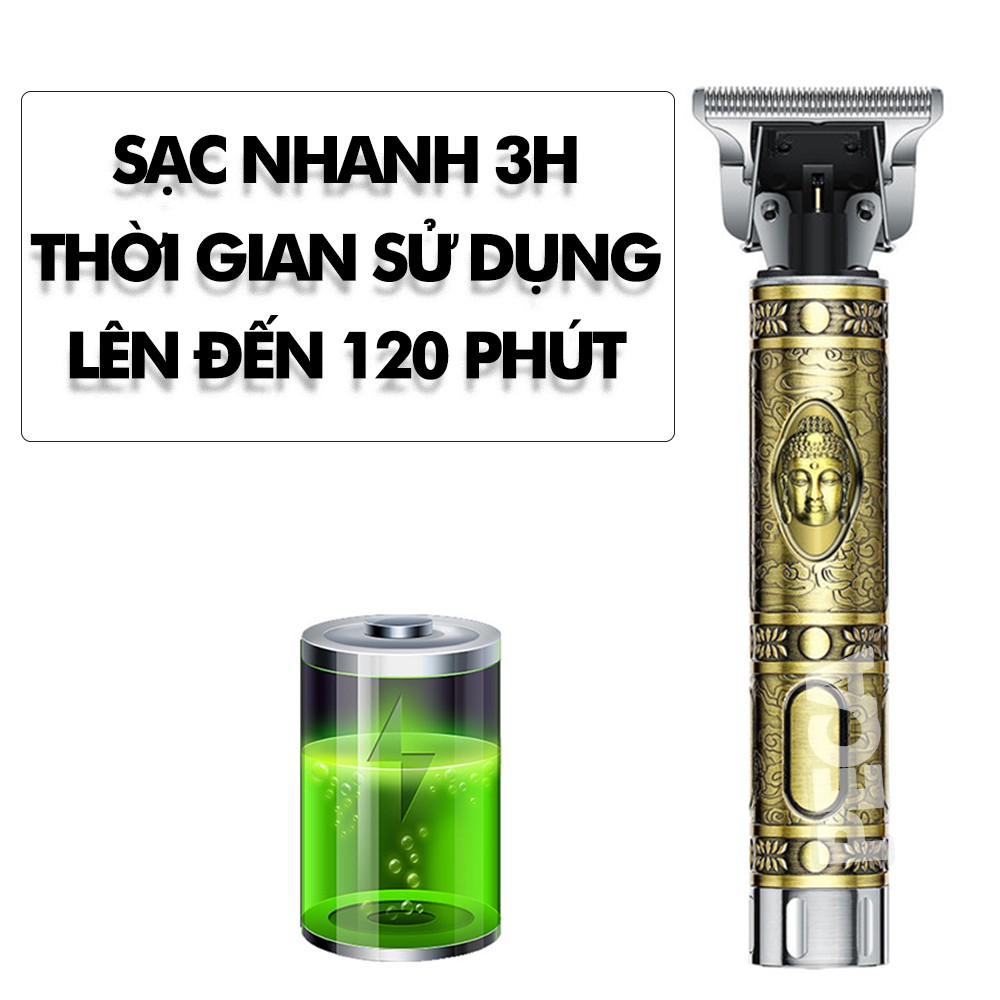 Ảnh Tông đơ chấn viền không dây Kemei KM-1974A có 2 pin rời, có thể sạc lại,có thể khắc tatoo, cạo trắng... - CHÍNH HÃNG 2