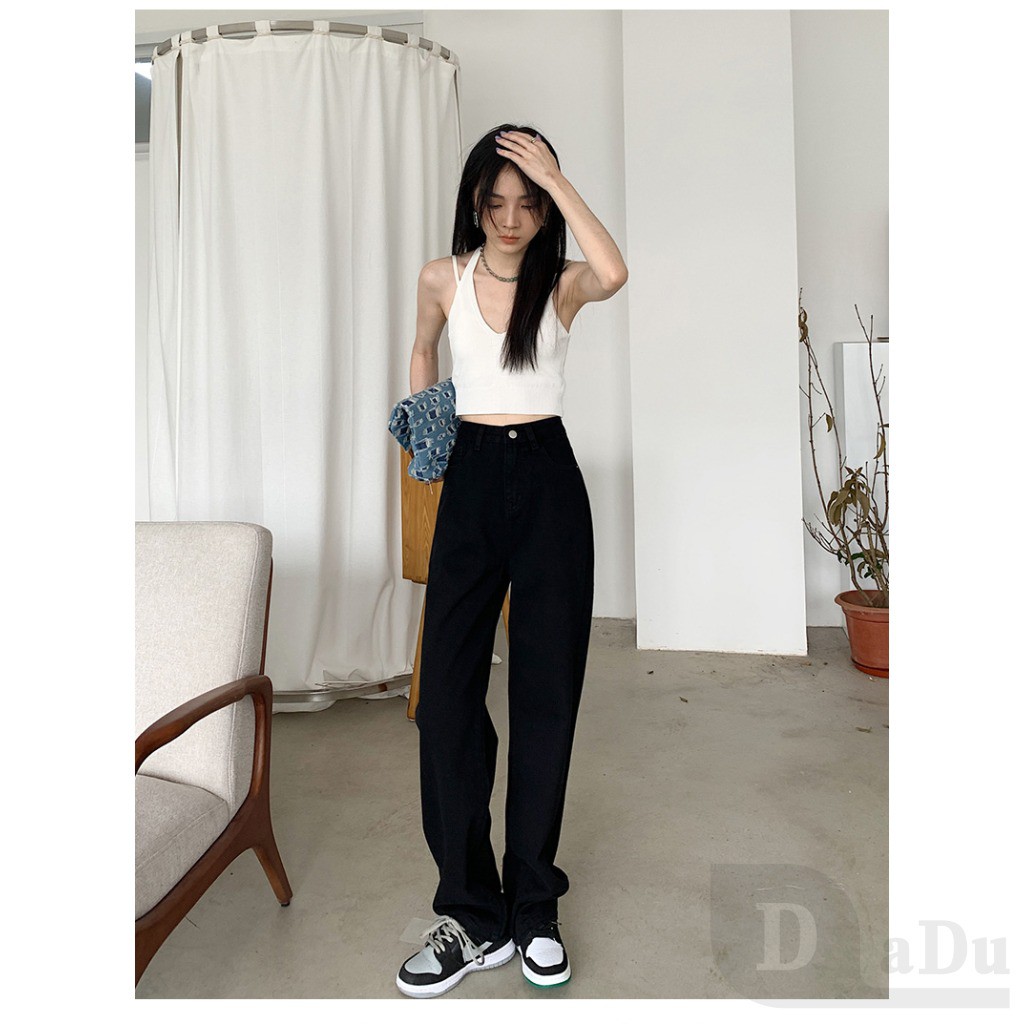 Ảnh Daduhey Quần Jeans Dài Lưng Cao Plus Size Cho Nữ 3