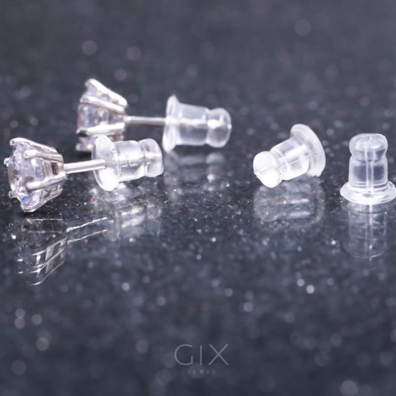 Ảnh Chốt nhựa cao su bông tai nữ Gix Jewel CBN 2