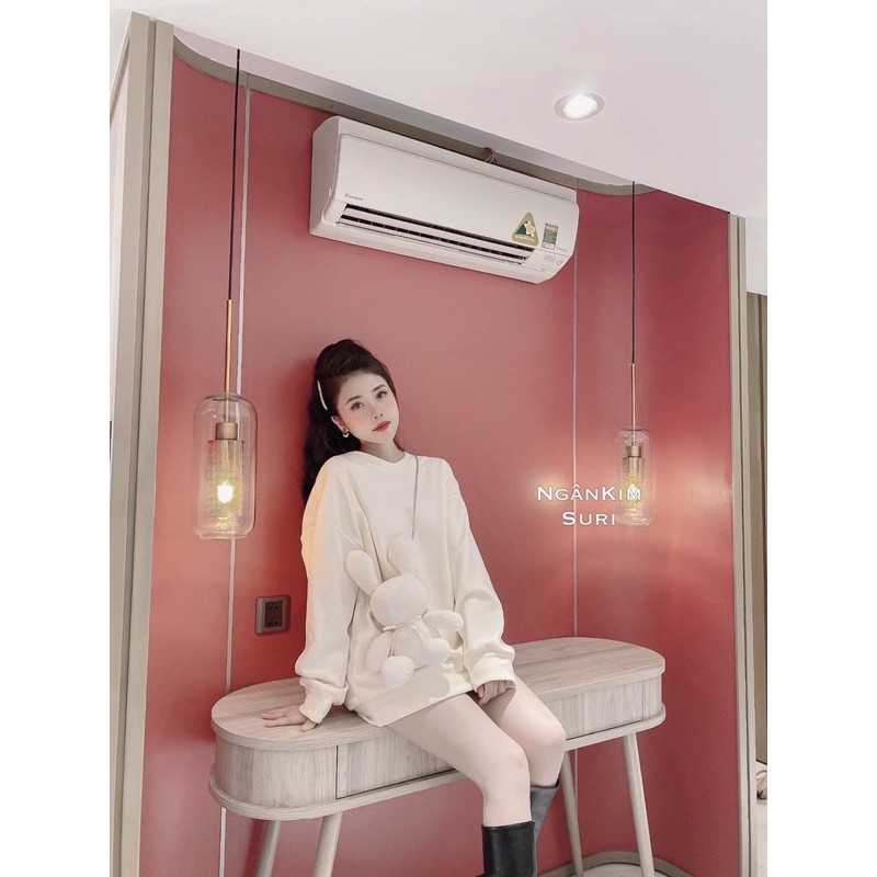 Set Áo gấu trắng tinh khôi