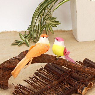 Chú chim đồ chơi trang trí tiểu cảnh gắn lên quất đào cây thông noel hoặc làm đồ chơi cho bé