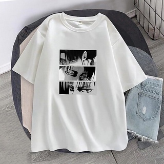 Áo thun Nhật Bản Anime Attack on Titan Gothic T-shirt Quá khổ Thời trang dạo phố