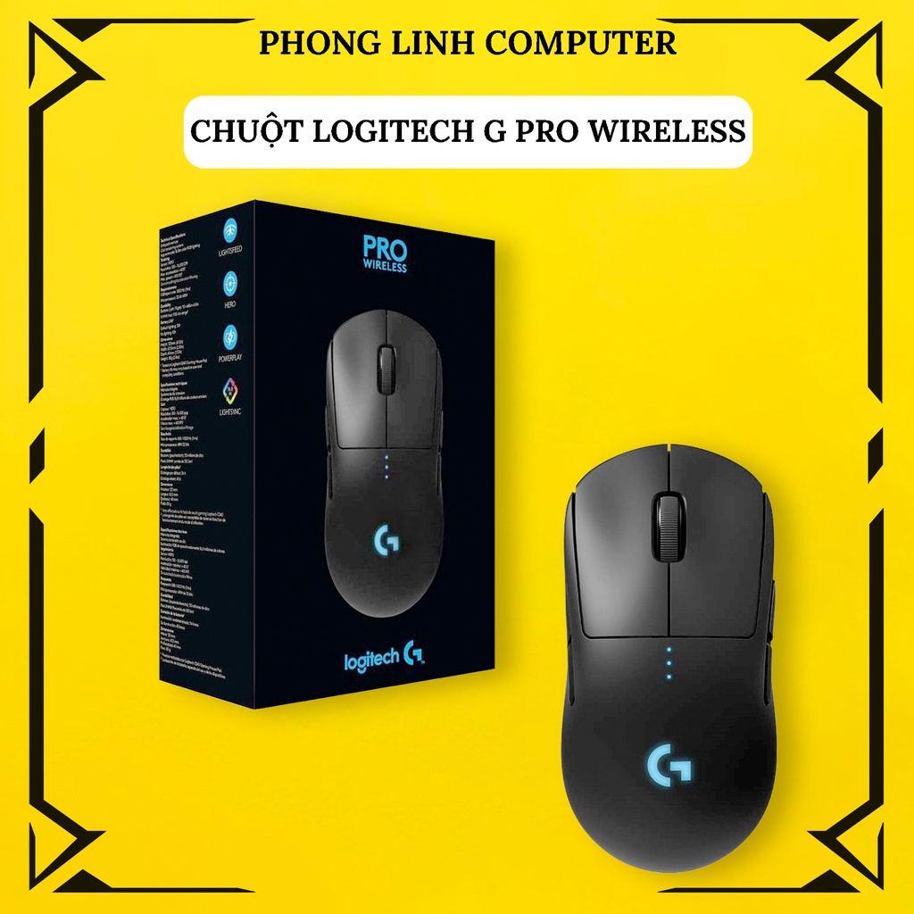 Chuột Không Dây Gaming Logitech G Pro Wireless Black Shopee Việt Nam