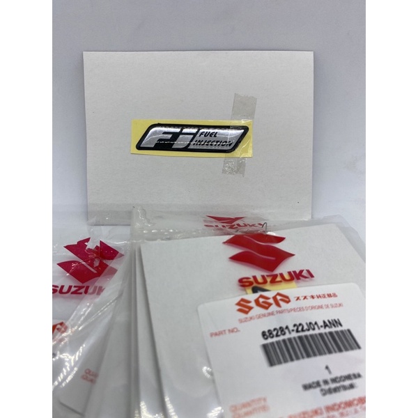 tem chữ fi dán ốp đầu satria raider fi suzuki | Shopee Việt Nam