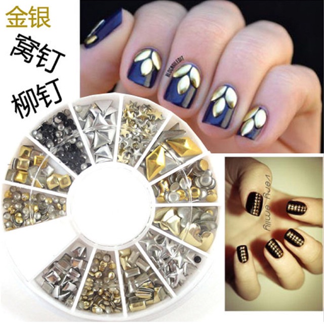 Mẫu 5 khay kim loại trang trí móng