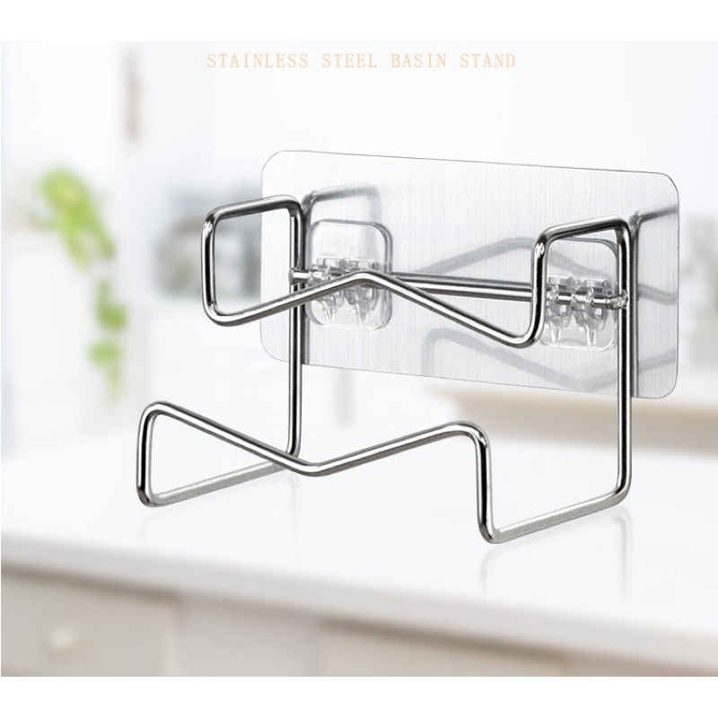 Giá treo chậu rổ đa năng inox 304 dán tường | Shopee Việt Nam