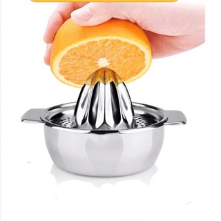 Dụng Cụ Vắt Cam, Chanh Inox Có Tay Cầm Thông Minh Tiện Dụng { H }