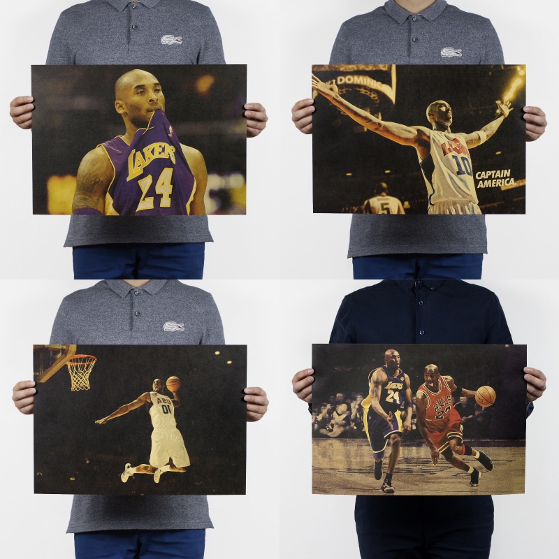 Poster hình vận động viên bóng rổ 51x35.5cm | Shopee Việt Nam