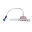 NAMA Full Size Giá Đỡ Bo Mạch Chủ 9pin Đến 2 Cổng USB 2 0 Nữ Mặt Sau Bảng Đầu Nối Cáp Adapter Chiều Dài 30cm