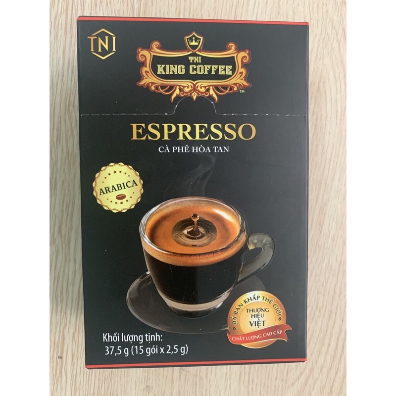 Cà phê hòa tan King Coffee Espresso hộp giấy 15x2.5g - Đặt hàng Coop Online