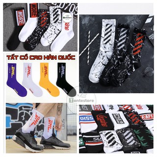 Tất nam nữ cổ cao Hàn Quốc (100% Cotton) UNI04