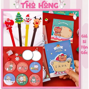 3 Bút Gel Noel Cute - 25 Mẫu Quà Tặng Giáng Sinh Hot Nhất 2023 - Thỏ Hồng VPP