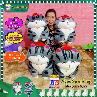 THÚ NHỒI BÔNG HÌNH CON MÈO HOÀNG THƯỢNG RẤT ĐẸP MỀM MỊN DÙNG ÔM NGỦ QUÀ TẶNG - GẤU BÔNG CON MÈO HÀNG ĐỘC